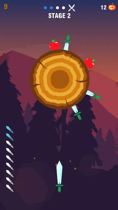 Capturas de tela do Knife Smash - Hit the log