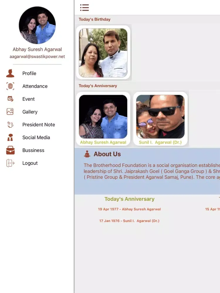 Capturas de pantalla de Brotherhood Foundation iPad 