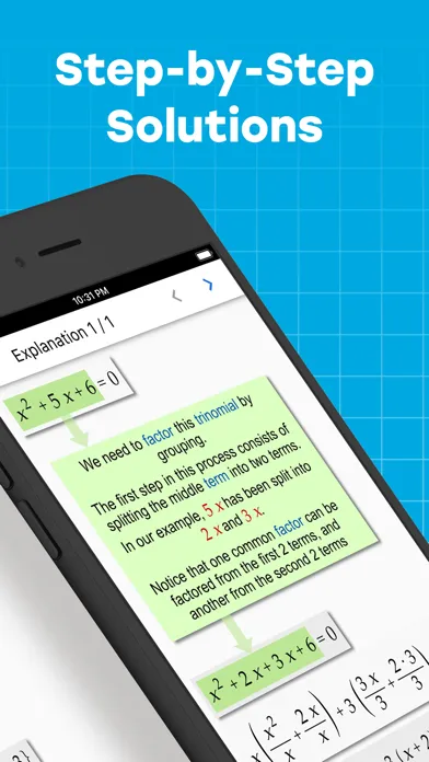 Algebrator: Step Math Solver سکرین شاٹس