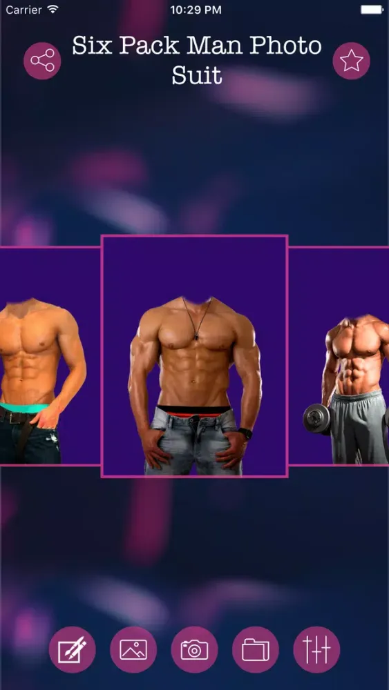Ảnh chụp màn hình của Six Pack Man Photo Suit