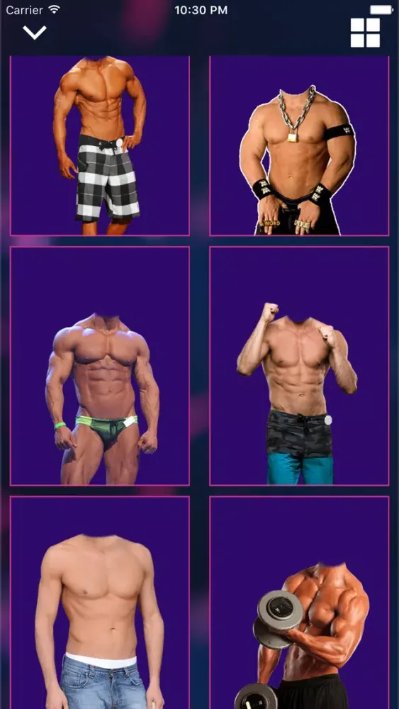 Ảnh chụp màn hình của Six Pack Man Photo Suit
