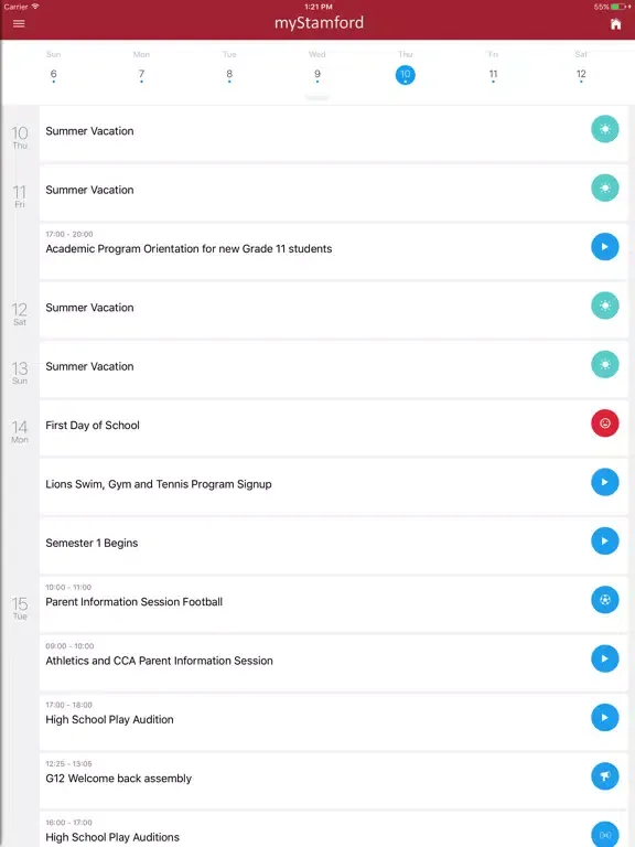 Stamford Parent SG iPad  স্ক্রিনশট