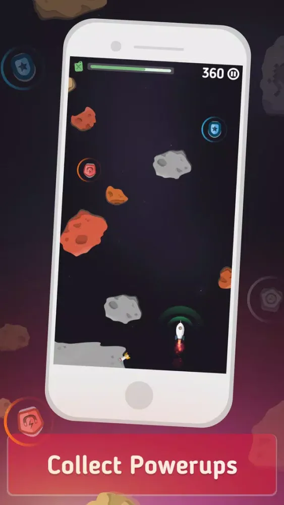 Tangkapan layar Softnauts - Space Endless Runner