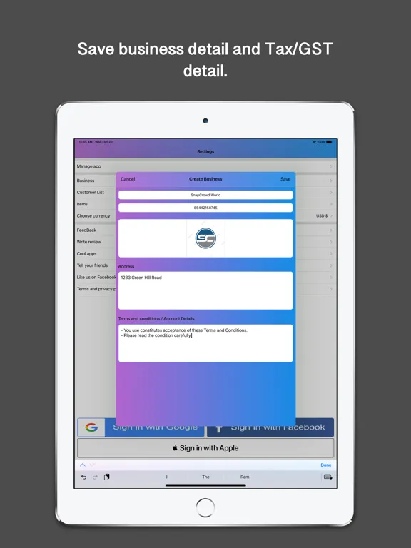 Скриншоты BillNama: Invoice Maker, GST iPad 