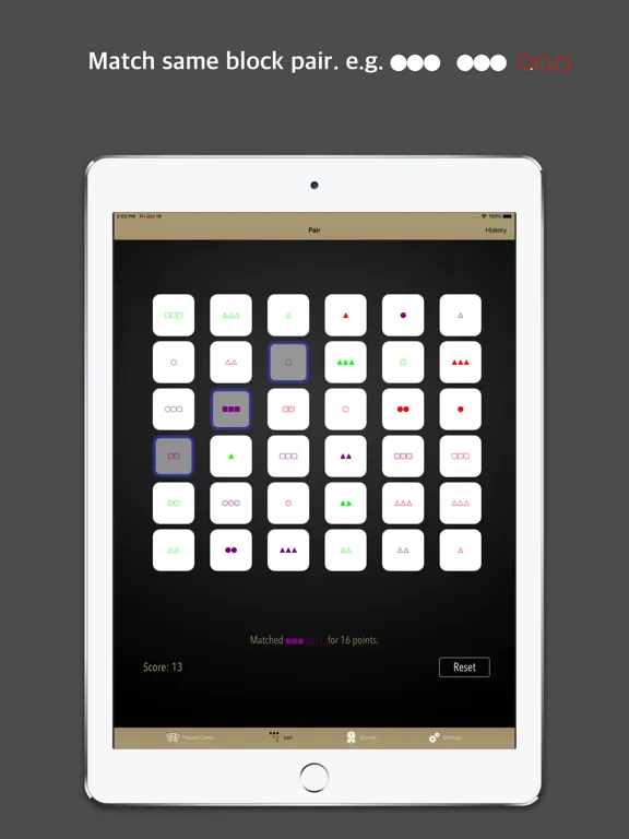 Tangkapan layar Cards and pair - Matchismo iPad 
