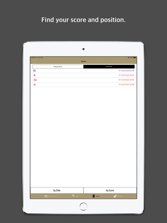 Tangkapan layar Cards and pair - Matchismo iPad 