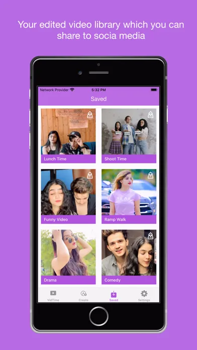 تصاویر Vidtime: Video Maker & Editor