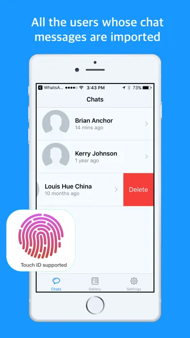 Скриншоты Backup WA Chats, Gallery, Docs