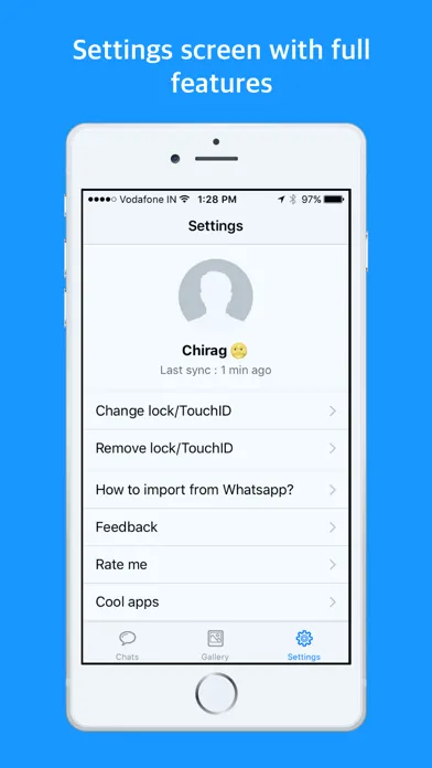 Скриншоты Backup WA Chats, Gallery, Docs