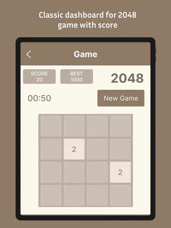 2048 - puzzle number iPad  スクリーンショット