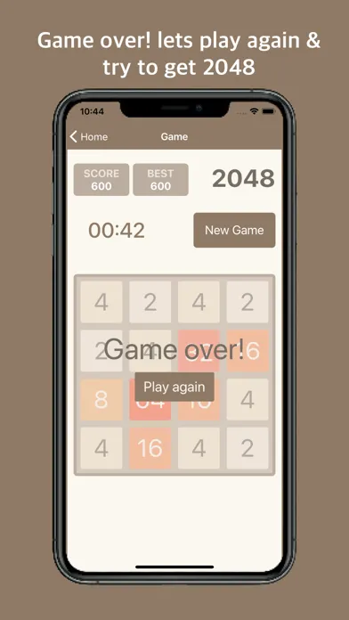 2048 - puzzle number スクリーンショット