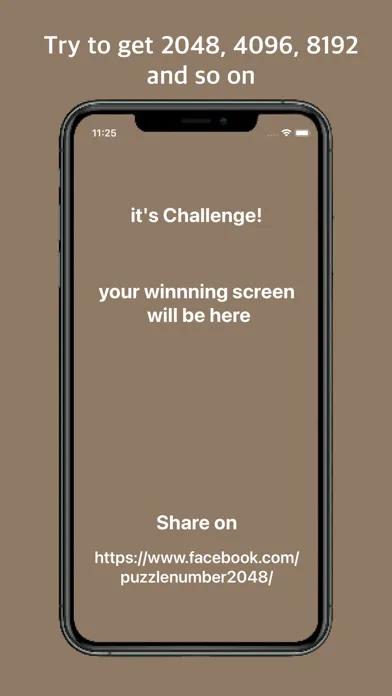 2048 - puzzle number スクリーンショット