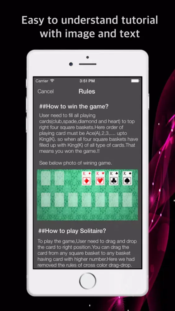 ภาพหน้าจอของ Solitaire Easy Playing Card