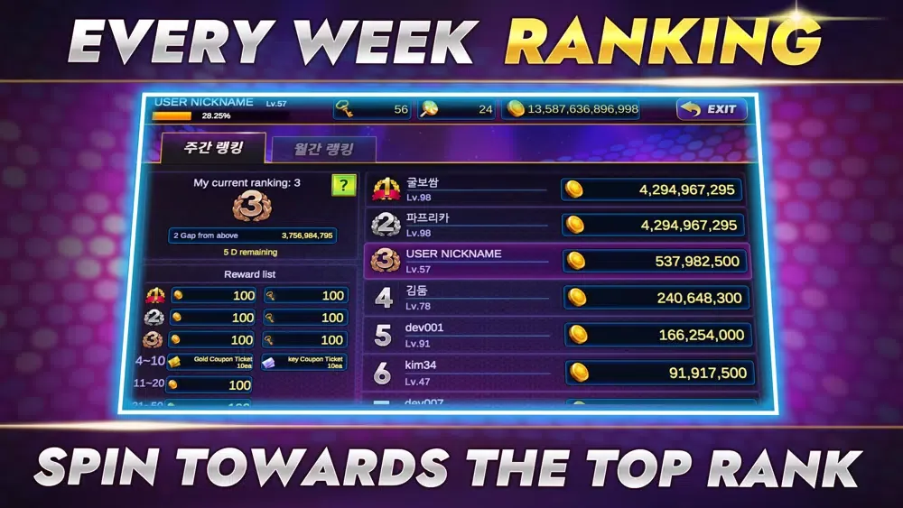 Captures d'écran de Popstar Casino Slots