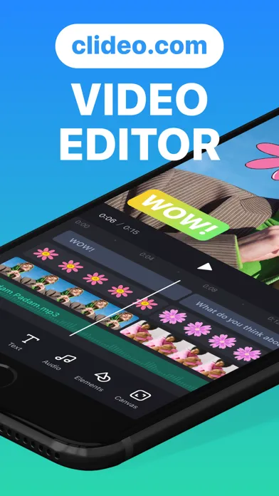 Clideo: Video Editor & Maker سکرین شاٹس