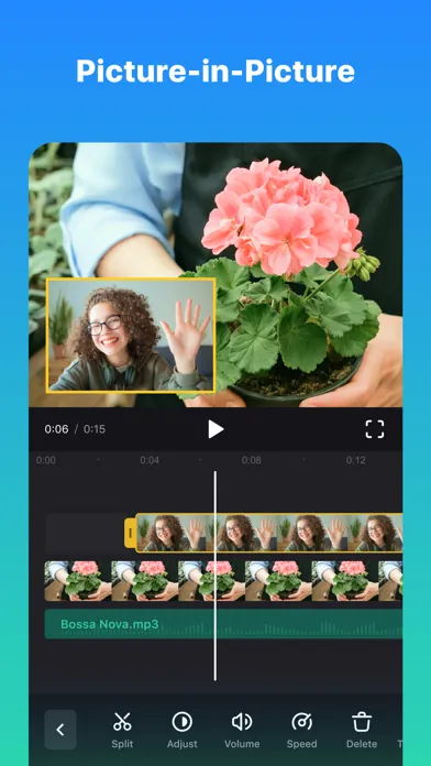 Clideo: Video Editor & Maker سکرین شاٹس