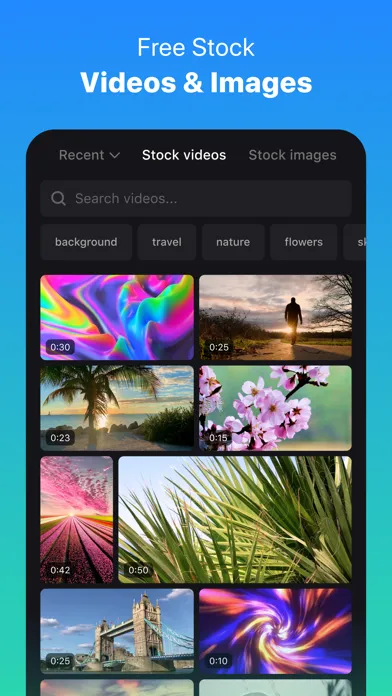 Clideo: Video Editor & Maker سکرین شاٹس