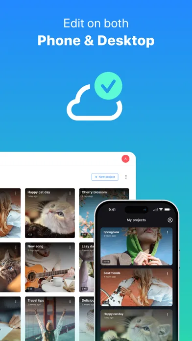 Clideo: Video Editor & Maker سکرین شاٹس
