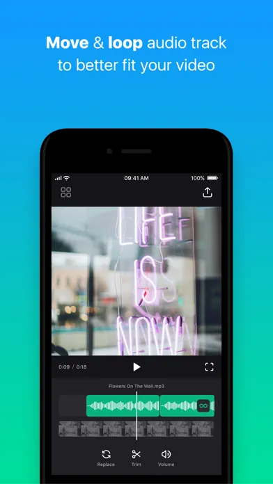 Add Music to Video — Clideo स्क्रीनशॉट
