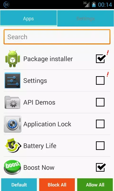 Capturas de tela do Application Lock