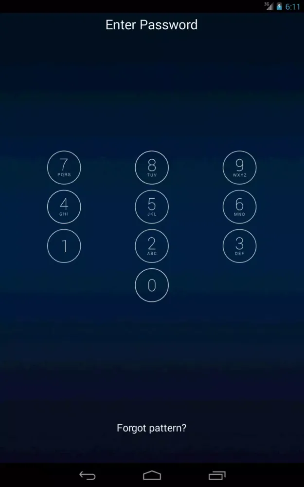 Capturas de tela do Application Lock