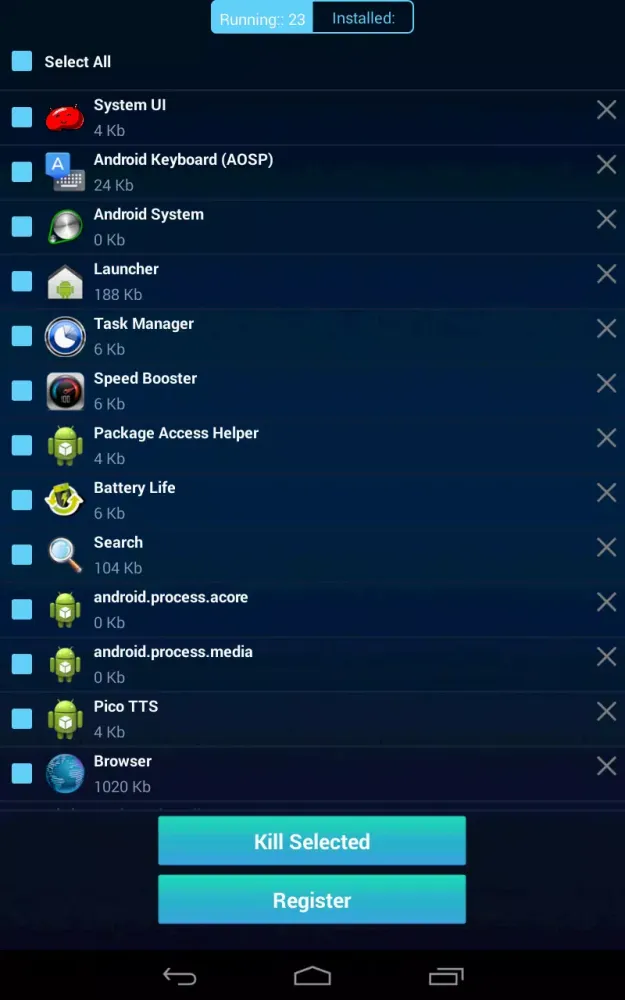 Task Manager Screenshots