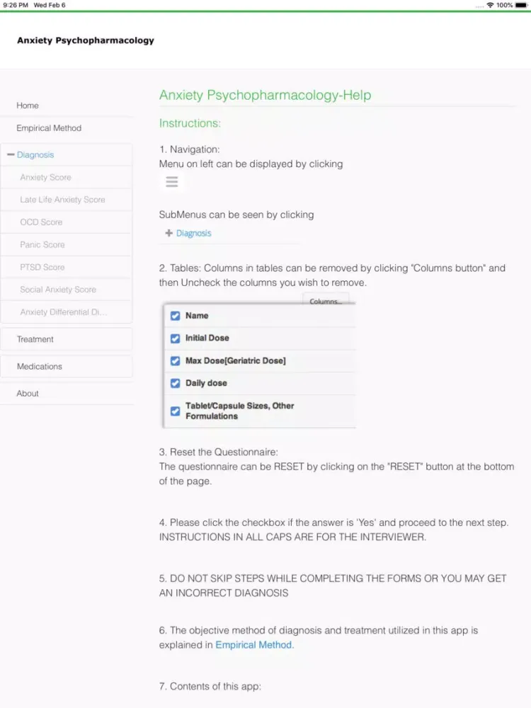 تصاویر Anxiety Psychopharmacology iPad 