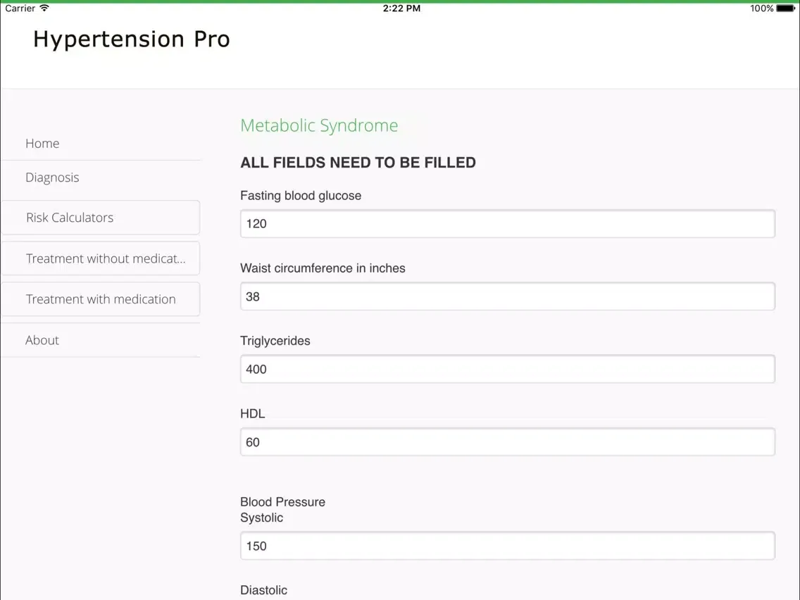 ภาพหน้าจอของ Hypertension Pro iPad 