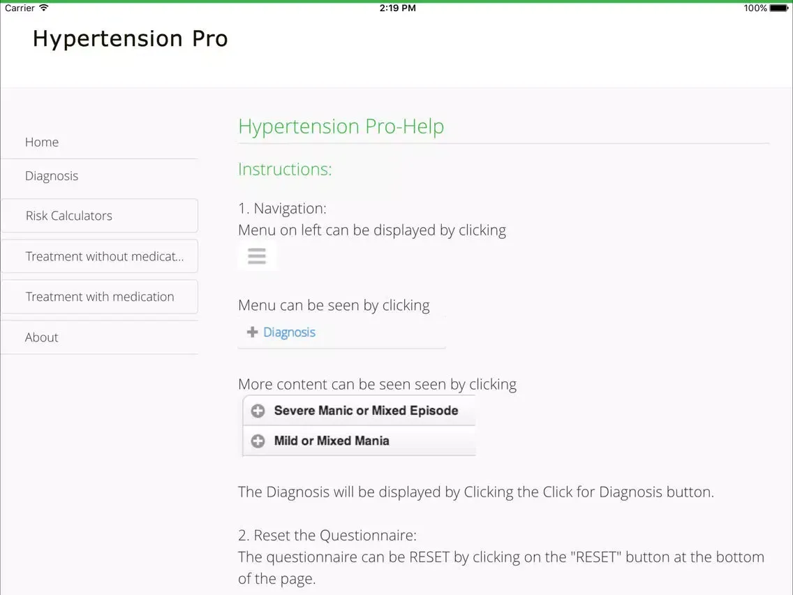ภาพหน้าจอของ Hypertension Pro iPad 