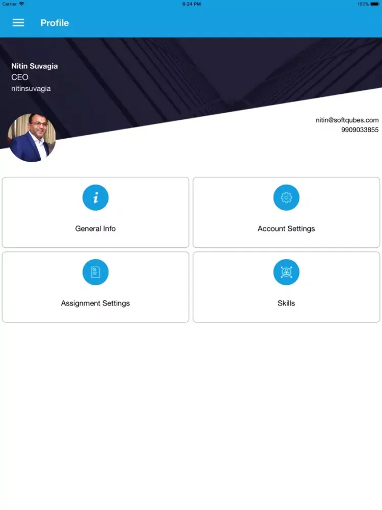 Zrzuty ekranu Softqube OMS iPad 
