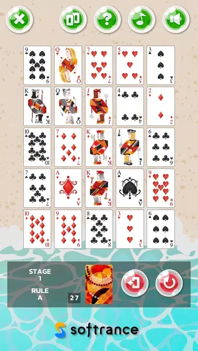 Capturas de tela do Monte Carlo Solitaire SP