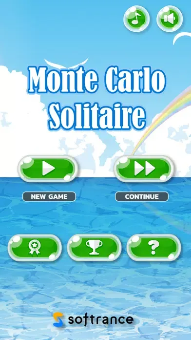 Capturas de tela do Monte Carlo Solitaire SP