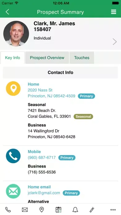 ClearView CRM Mobile Ekran Görüntüleri