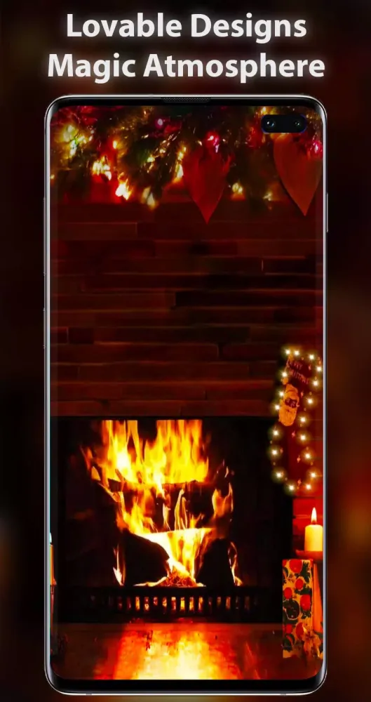 Xmas Fireplace Live Wallpaper Screenshots