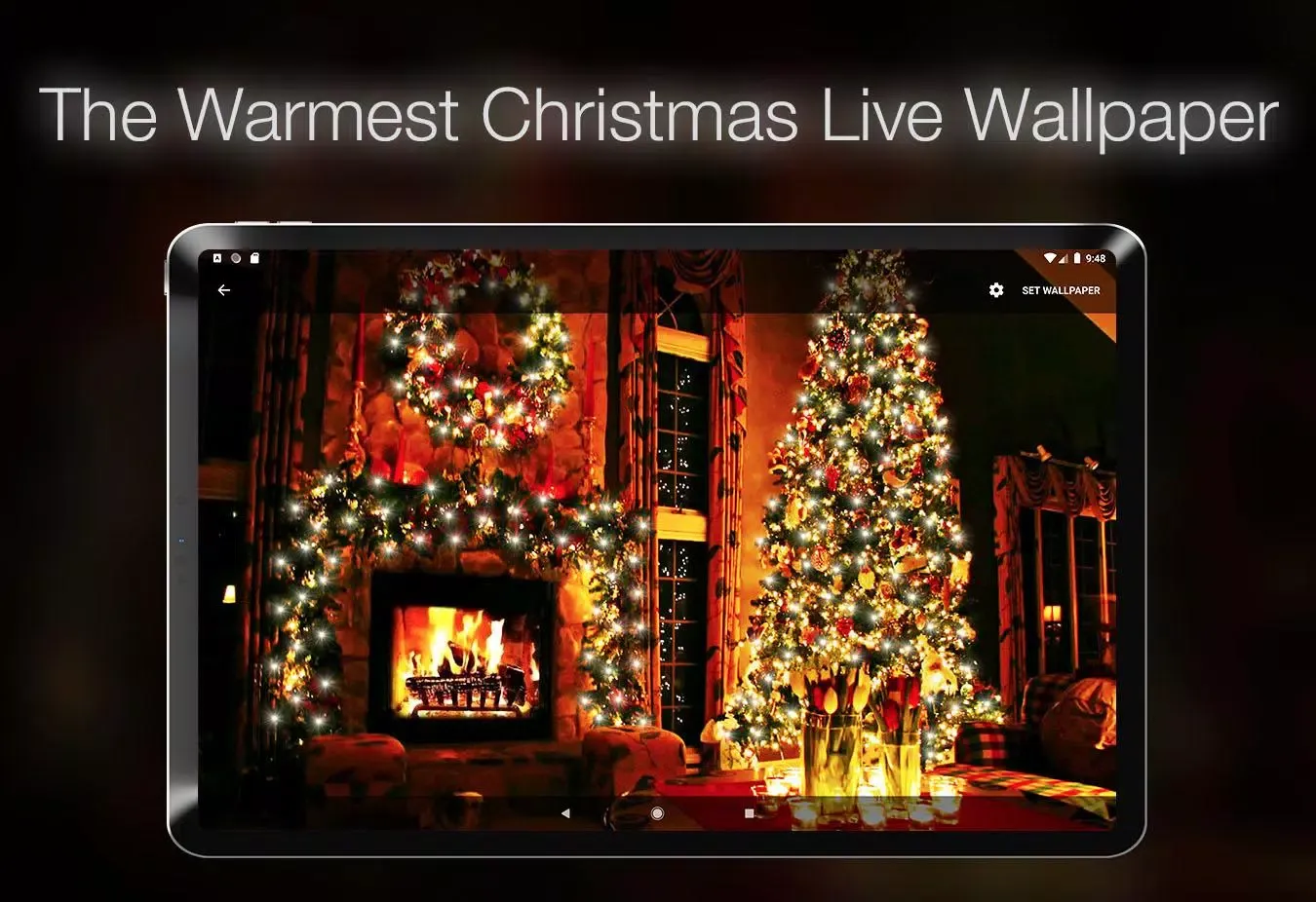 Xmas Fireplace Live Wallpaper Screenshots