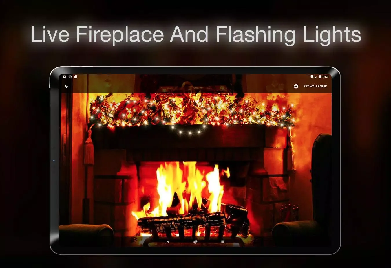 Xmas Fireplace Live Wallpaper Screenshots