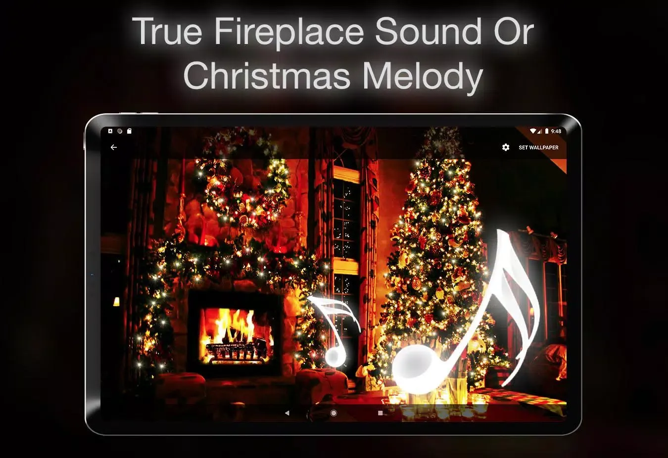 Xmas Fireplace Live Wallpaper Screenshots