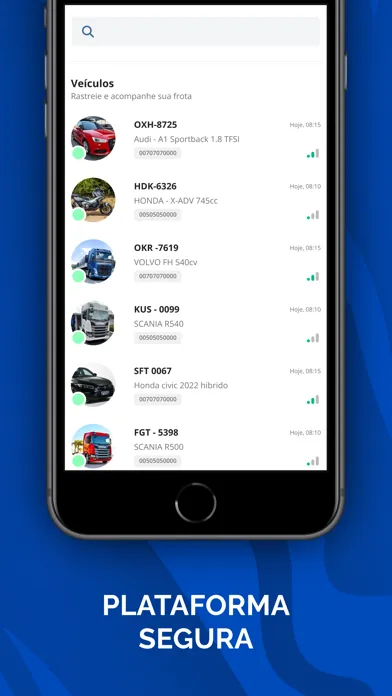 Ảnh chụp màn hình của Áries Tracker Automotivos