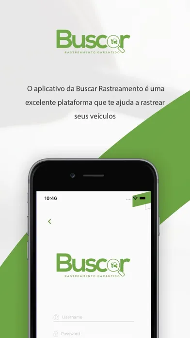 Capturas de tela do Buscar Rastreamento