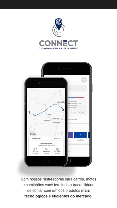 Captures d'écran de Connect Rastreamento