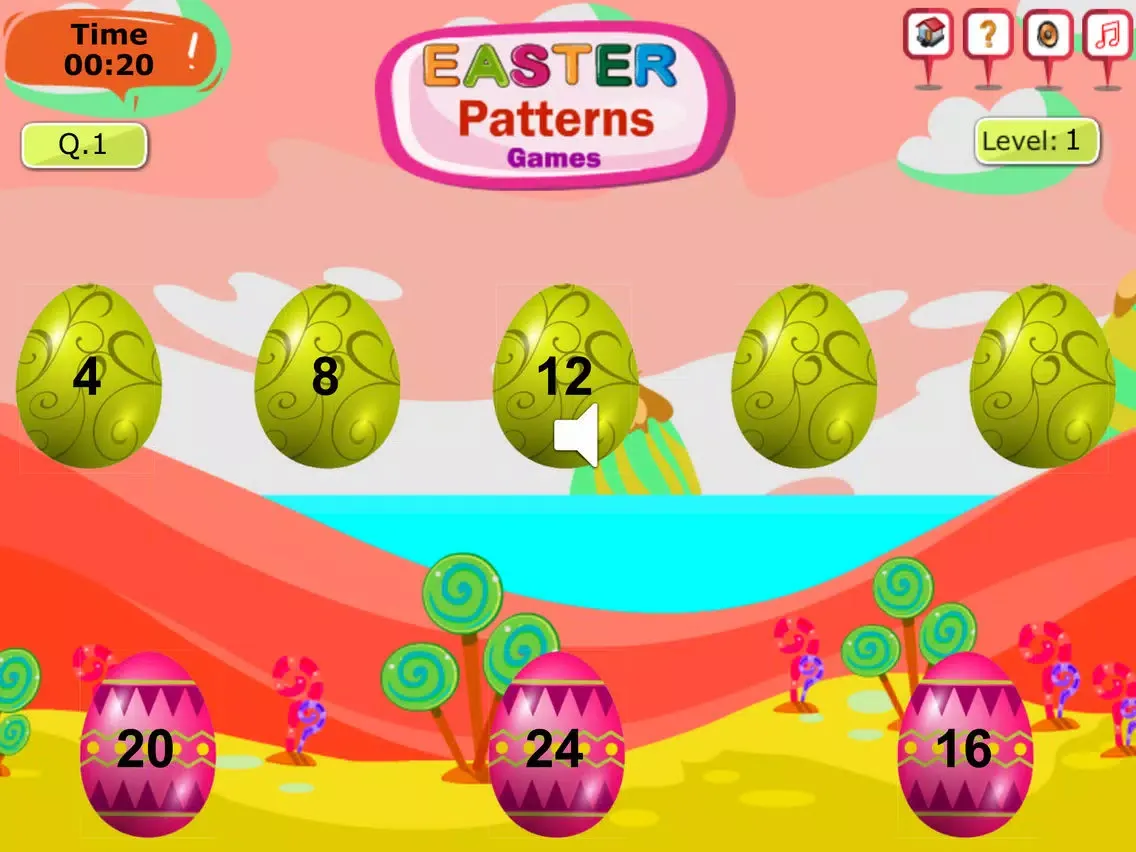 Tangkapan skrin Easter Patterns Game iPad 