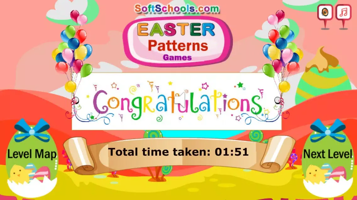 Tangkapan skrin Easter Patterns Game