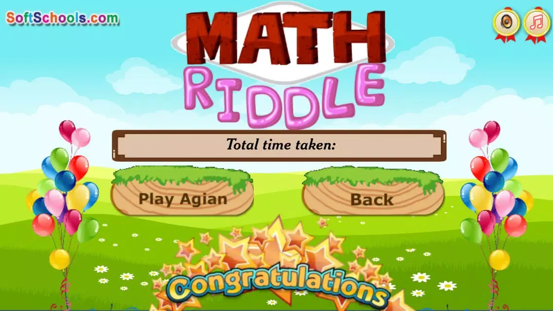 ภาพหน้าจอของ Math Riddle Game