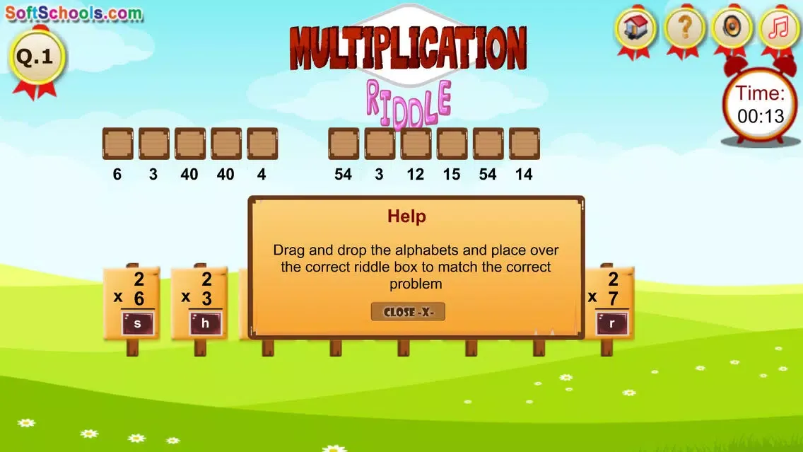 ภาพหน้าจอของ Math Riddle Game