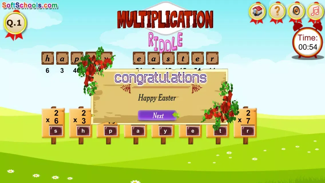 ภาพหน้าจอของ Math Riddle Game