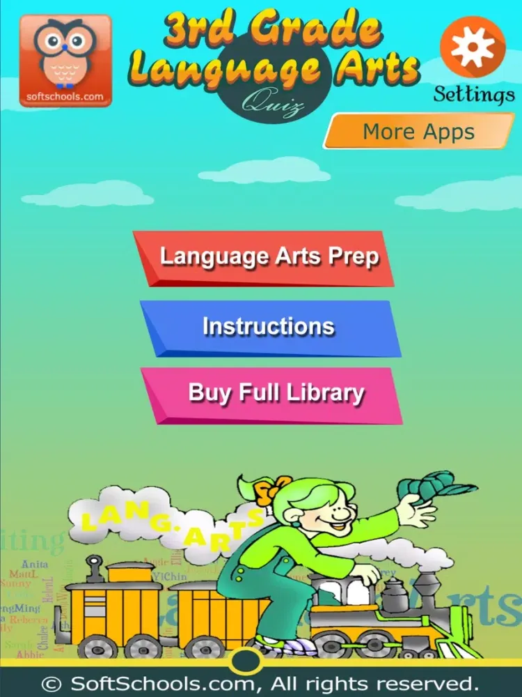 Ảnh chụp màn hình của 3rd Grade Language Arts iPad 