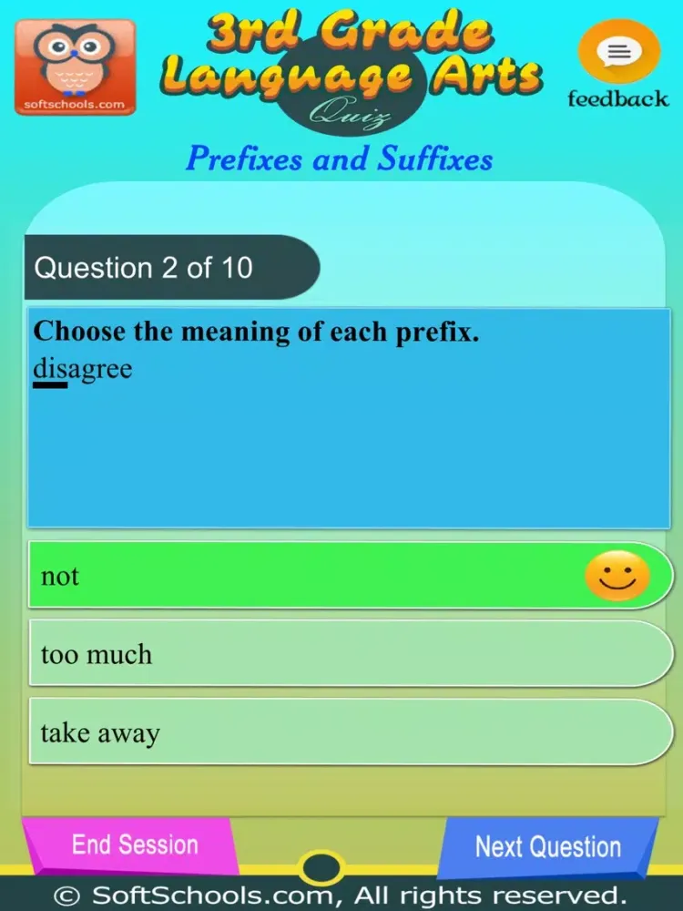 Ảnh chụp màn hình của 3rd Grade Language Arts iPad 