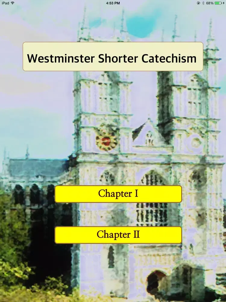 Ảnh chụp màn hình của Westminster Shorter Catechism iPad 
