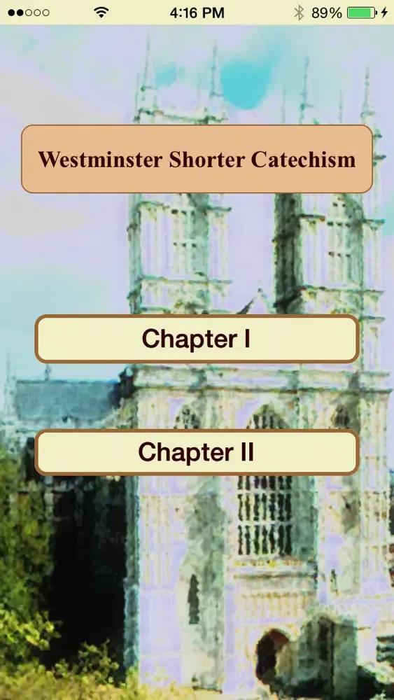 Ảnh chụp màn hình của Westminster Shorter Catechism