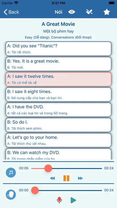 Capturas de tela do English Speaking and Listening